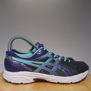 Asics (Size 8.5) Gel Contend 2 Womens Gray Blue Purple Running Athletic Shoes